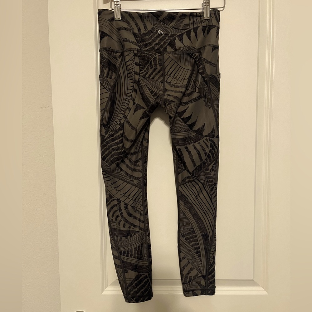 Athleta Black Patterned Leggings